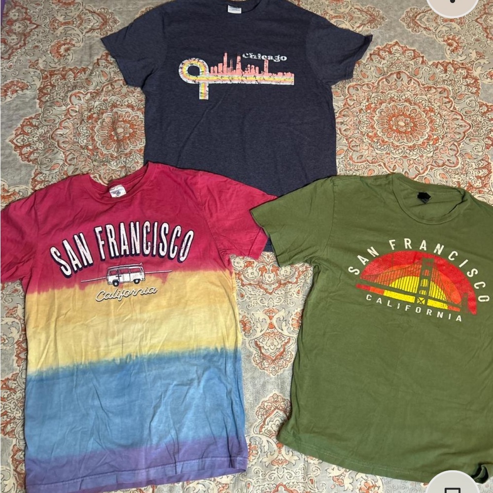 San Francisco & Chicago T-Shirt Set - Multicolor